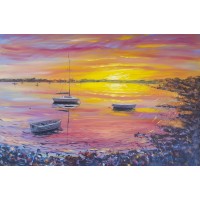 Sunset over Mudeford Quay 3