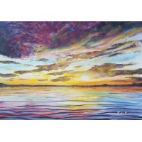 Sunset over Poole Harbour 8